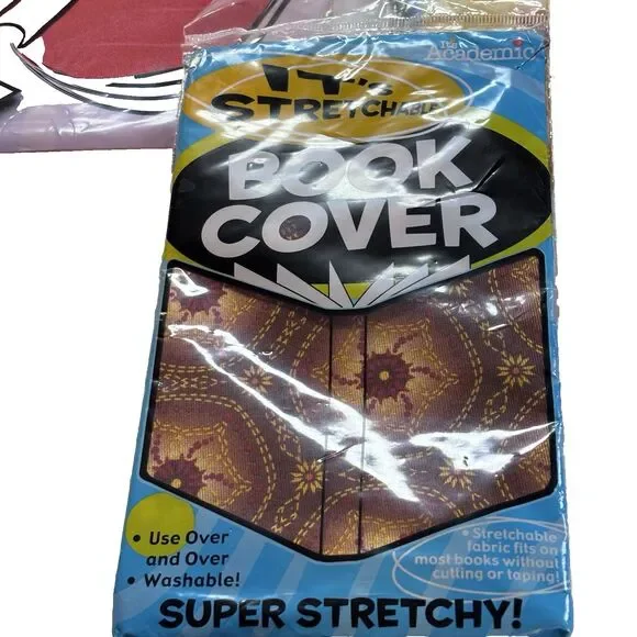 It's Academic, NFL & Vtg Book Sox Stretchable Shrink to Fit Book Covers lot of 5 - Picture 4 of 14